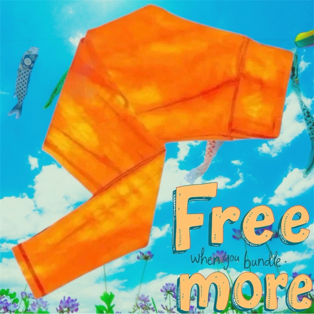 Free | Tie Dye Orange Leggings